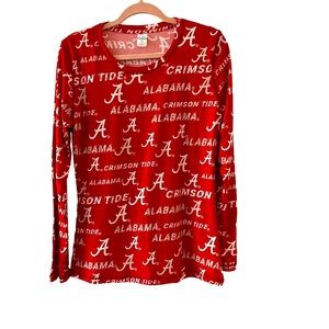 Alabama Women’s Pajamas Set Medium Roll Tide Crimson Football